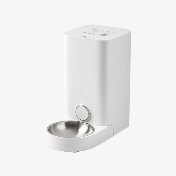 FRESH ELEMENT Mini- Smart Pet Feeder With Stainless Steel Bow