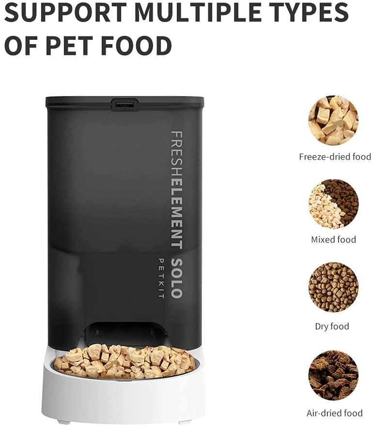 FRESH ELEMENT SOLO Smart Pet Feeder – Dark Grey