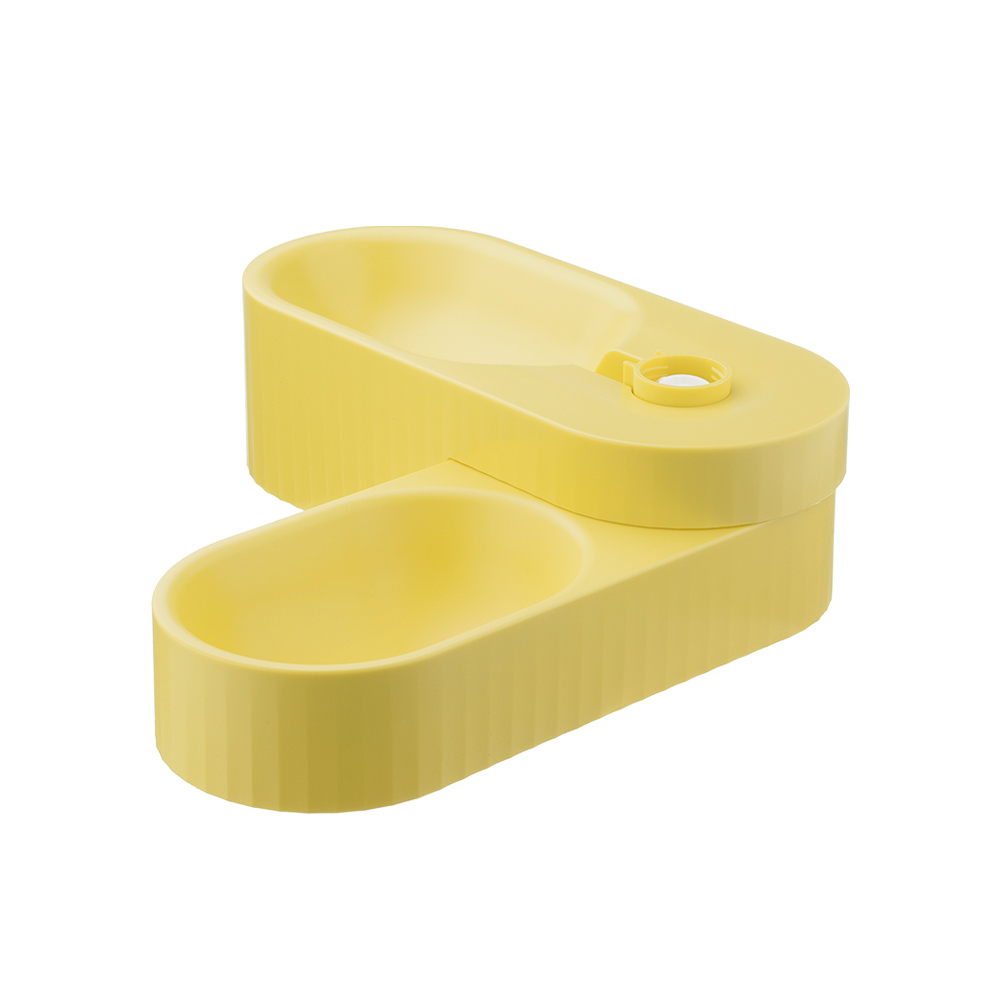 Dual Bowl For Dogs – Yellow
