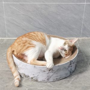 Round Cat Scratcher Stone Pattern-40x40x10cm