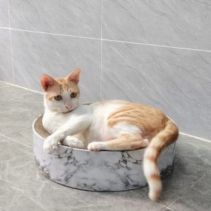 Round Cat Scratcher Stone Pattern-40x40x10cm