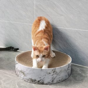 Round Cat Scratcher Stone Pattern-40x40x10cm