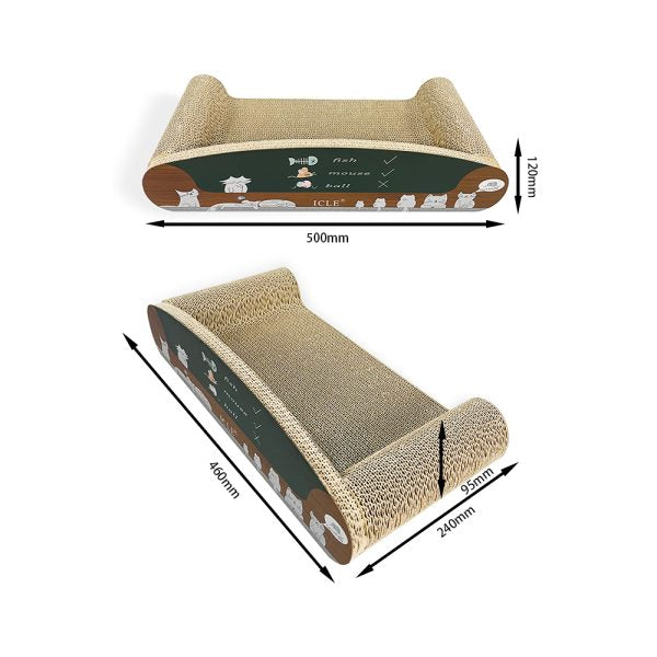 ZODIAC Sofa Cat Scratcher – Brown