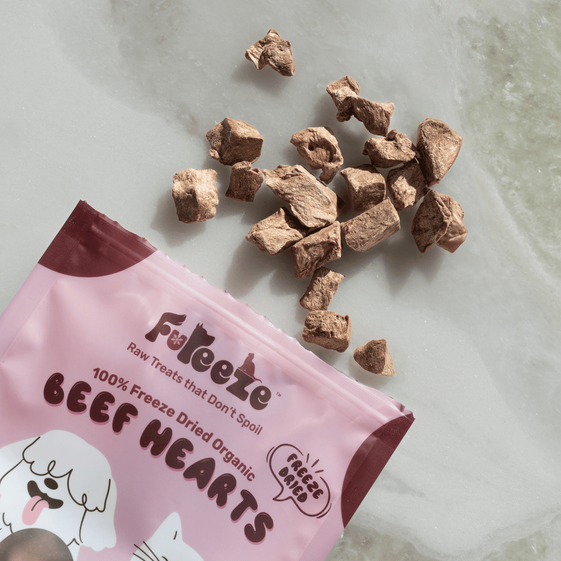 Freeze Dried Organic Australian Beef Hearts 50g