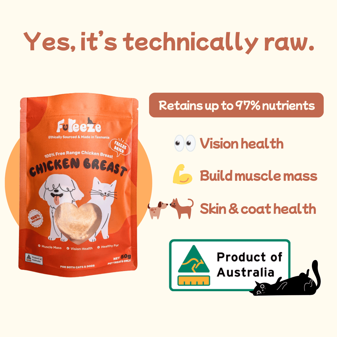 Freeze Dried Australian Free Range Chicken Breast 50g