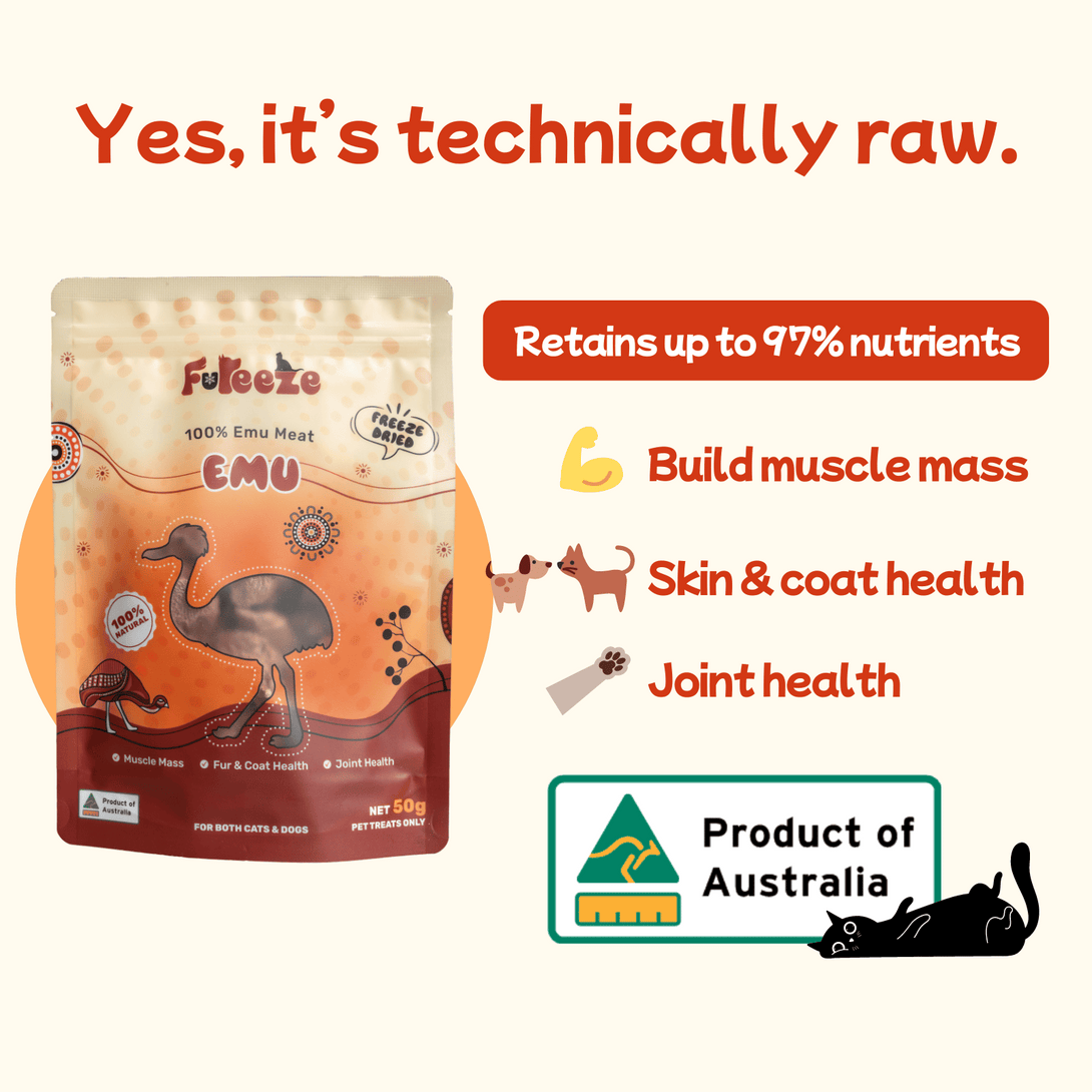 Freeze Dried Australian Emu 50g