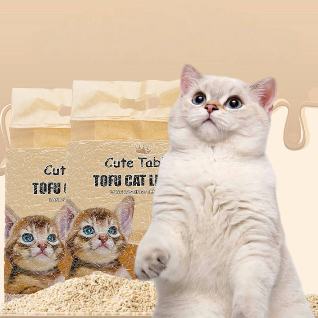 Cute Tabby Tofu Cat Litter Original 6L